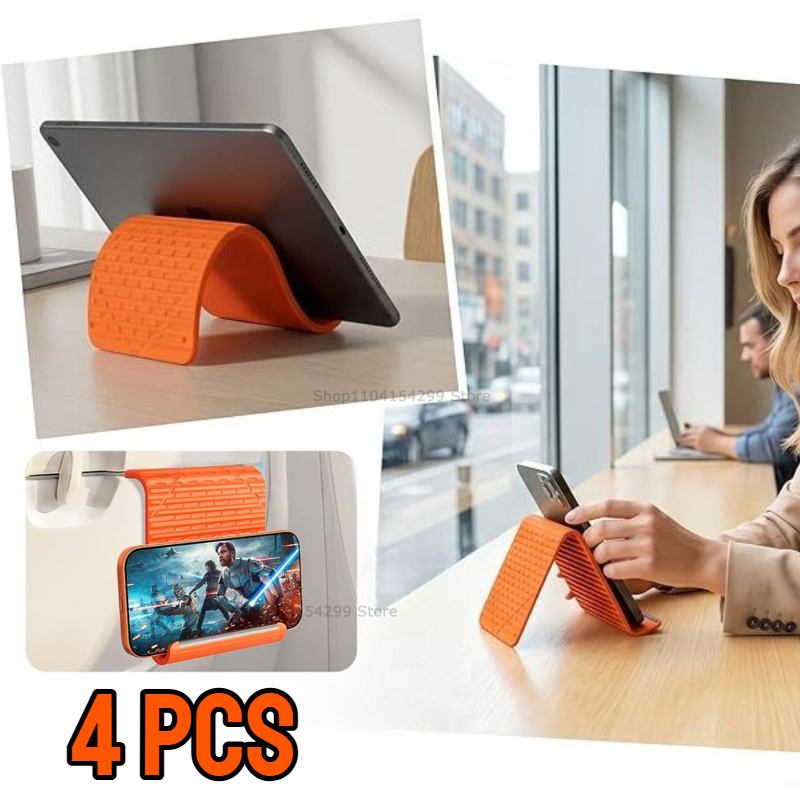 Laptop Stand - Penyangga Ponsel Silikon Lipat Fleksibel Portabel,