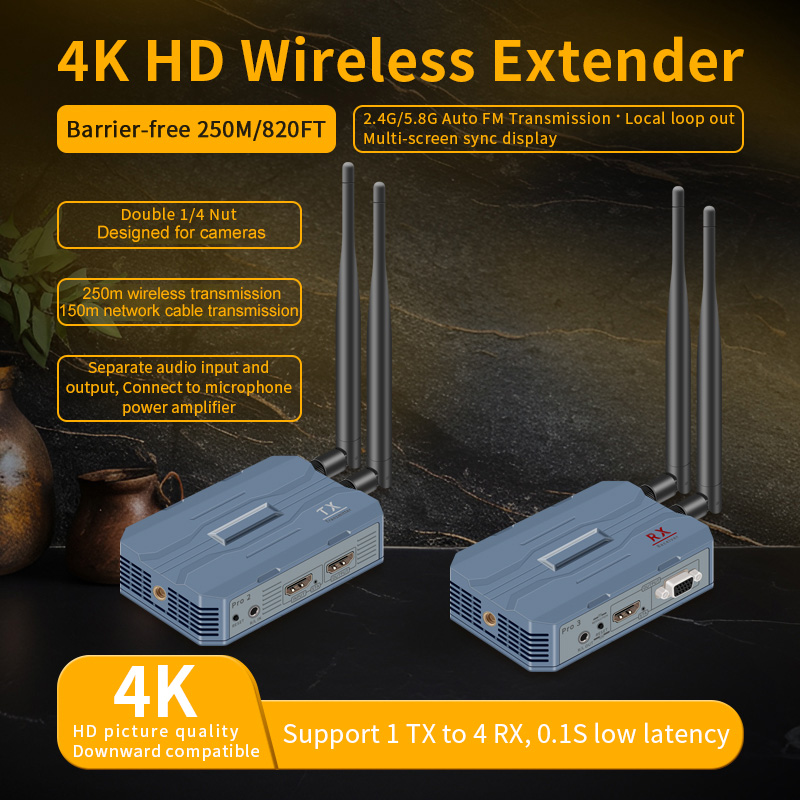 Extender HDMI Nirkabel 4K 250m - Hdmi Cable ulasan dan harga