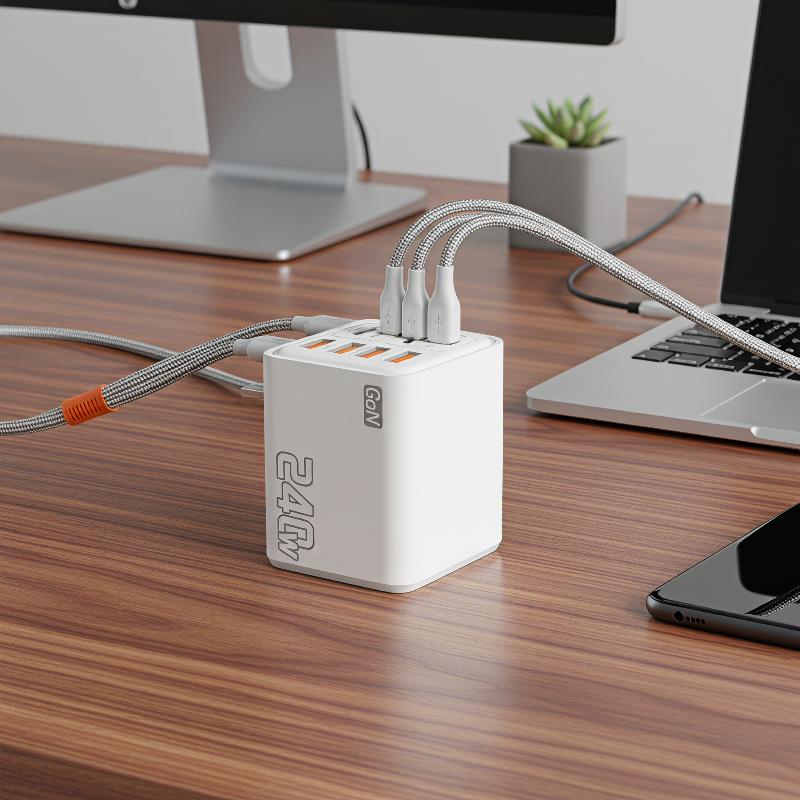 Pengisi Daya USB C GaN 240W 8  - Laptop Charger ulasan dan harga