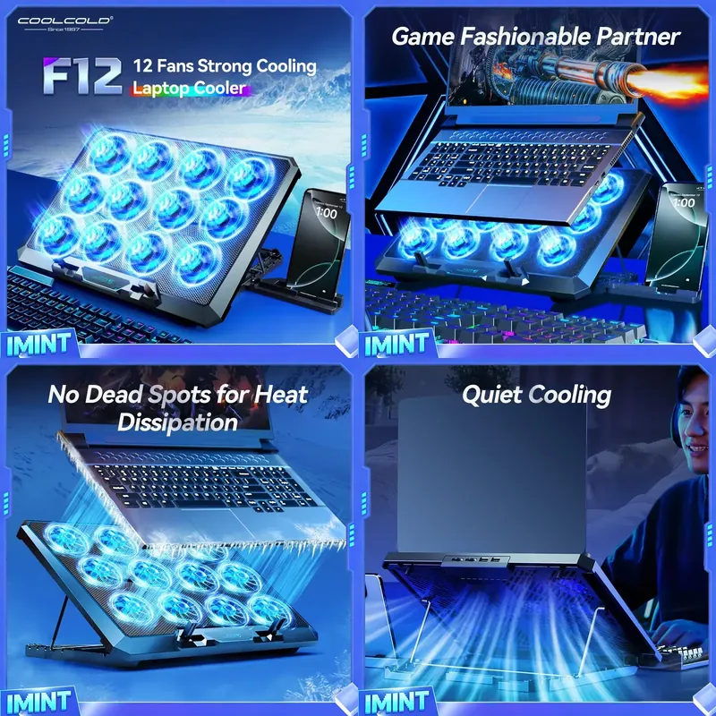 COOLCOLD Alas Pendingin Laptop - Laptop Cooling Pad ulasan dan harga